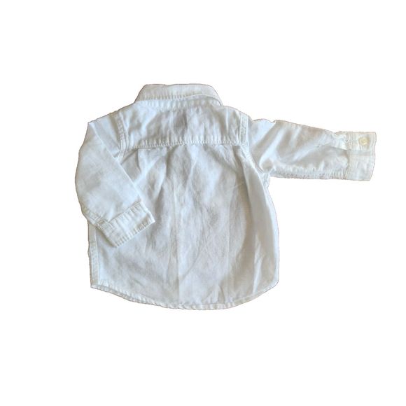 Baby Gap Boy's 6-12m Outfit White Top Khaki Brown Cargo Pants Safari 2 Piece Set - Picture 11 of 13